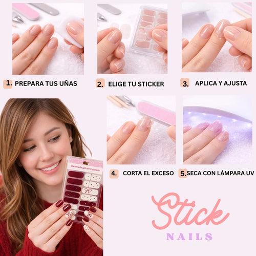 STICKNAILZ ® - STICKER DE GEL PARA UÑAS