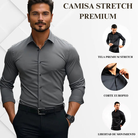 CAMISA DE ALGODÓN STRETCH EUROPEA